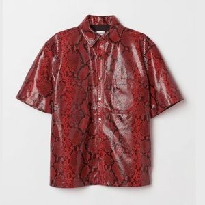 H&M X Farren Jean Andrea Leather Shirt